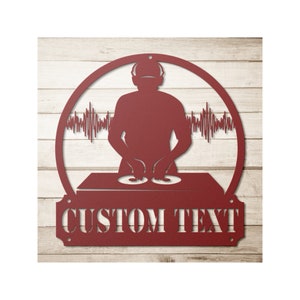 Custom Recording Studio Metal Sign - Personalized Dj Wall Art Decor