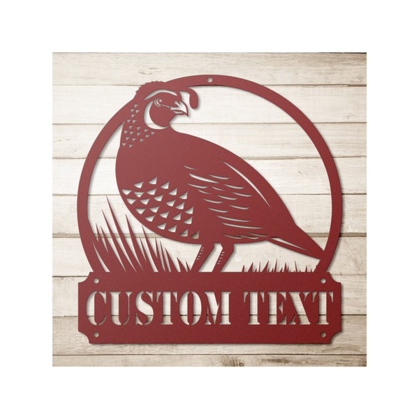 Quail Metal Wall Art Etsy