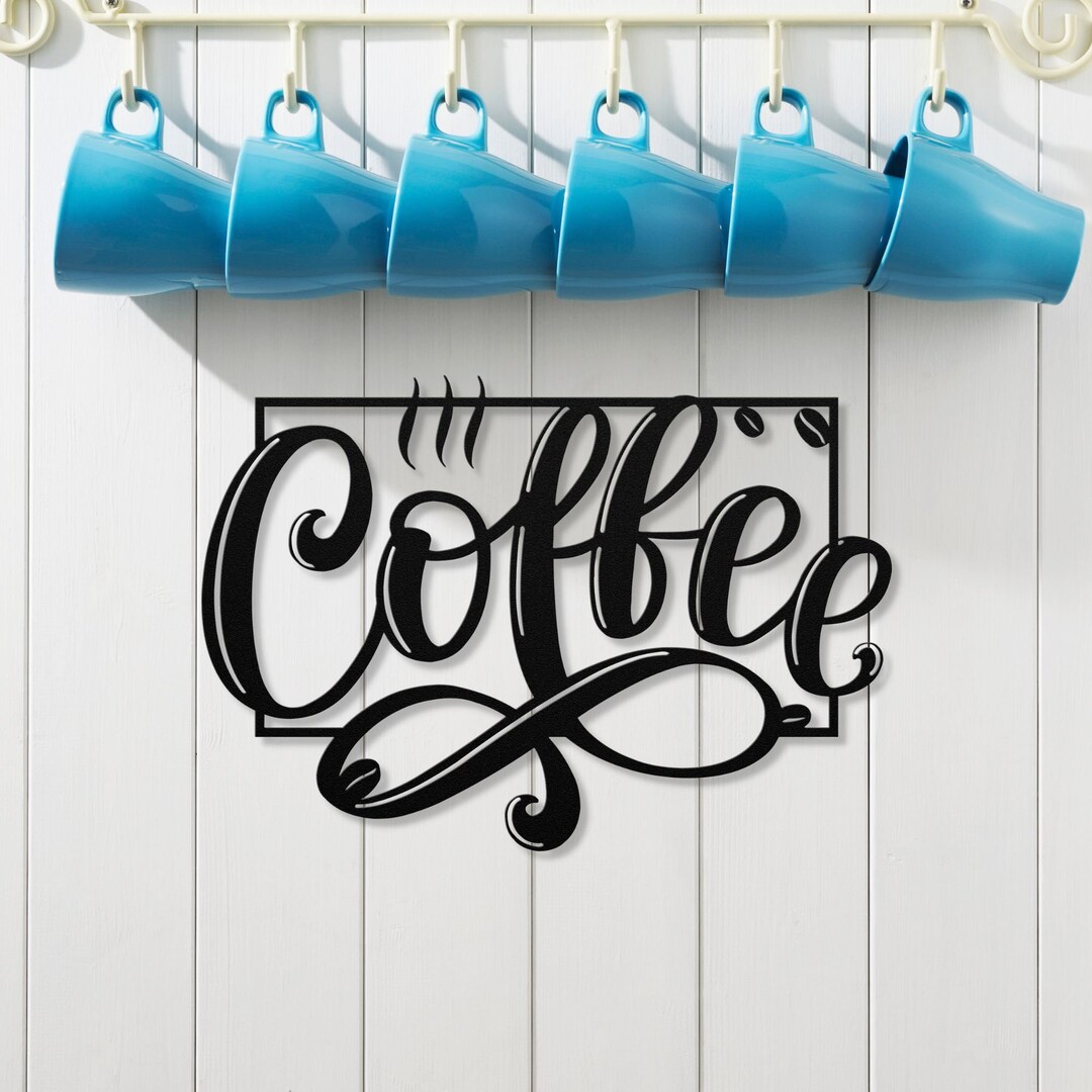 Coffee Metal Wall Decor, Coffee Wall Art, Coffee Wall Hanging , Coffee