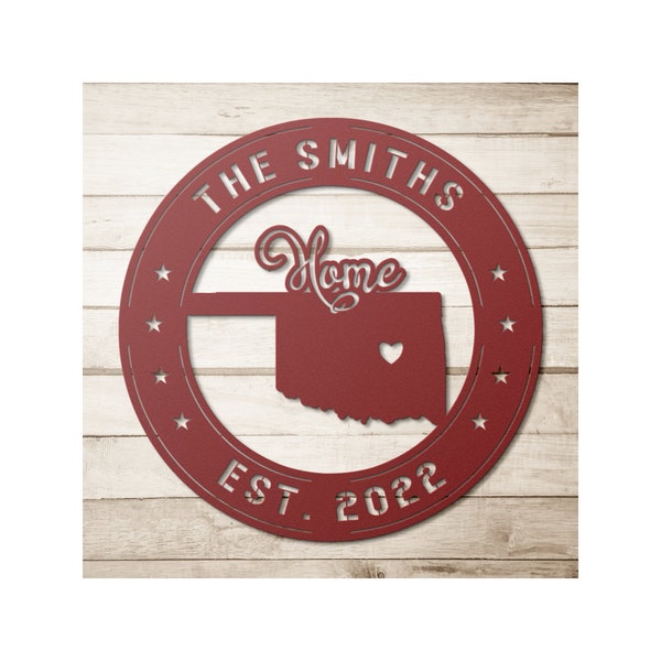 Metal Art Oklahoma State Etsy