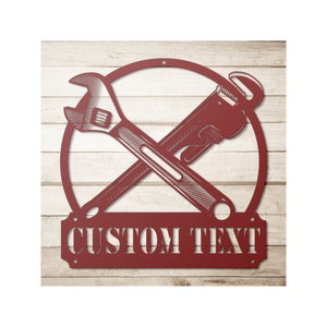Custom Metal Plumbing Signs - Personalized Plumber Gifts For Men, Gift Ideas
