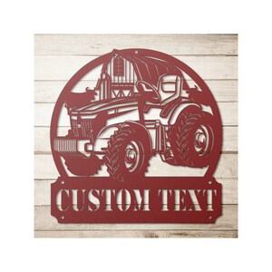 Custom Metal Farmhouse Sign - Personalized Farm House Decor - Gifts For Farmers - Family Name Sign
