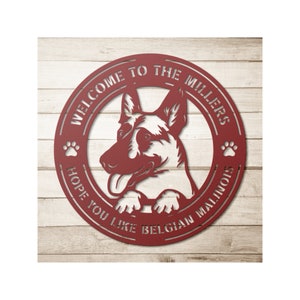 Custom Belgian Malinois Metal Art - Belgian Malinois Gifts For Women, Gifts For Men - Hope You Like Dogs