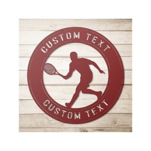 Custom Tennis Sign, Personalized Tennis Sign, Tennis Court Sign, Tennis Gifts, Tennis Lover Sign, Tennis Room Sign, Tennis Decor, Metal Sign