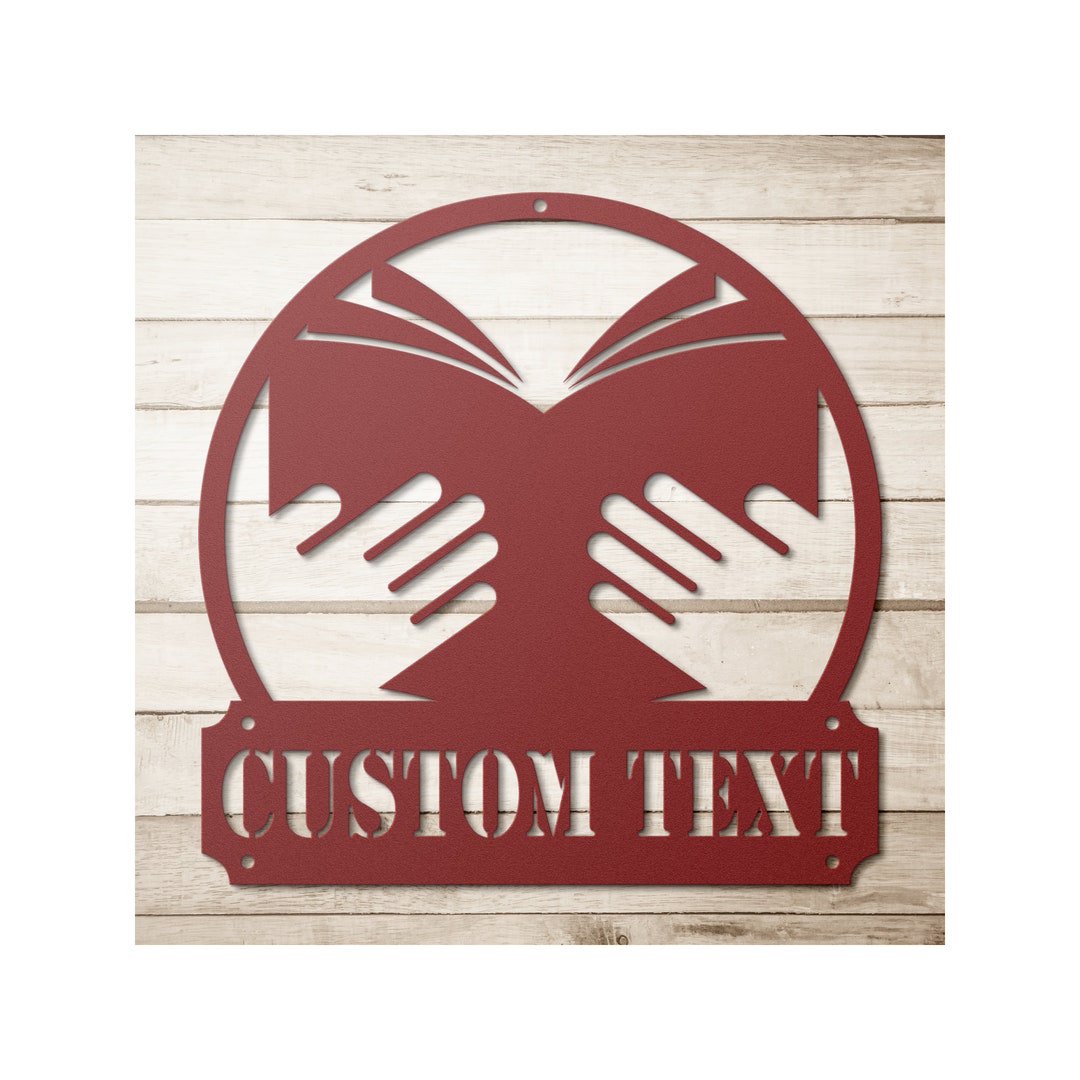 Custom Metal Library Sign - Personalized Library Wall Art Decor - Etsy