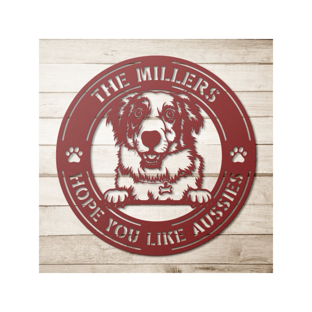 Custom Australian Shepherd Metal Art Australian Shepherd Gifts for