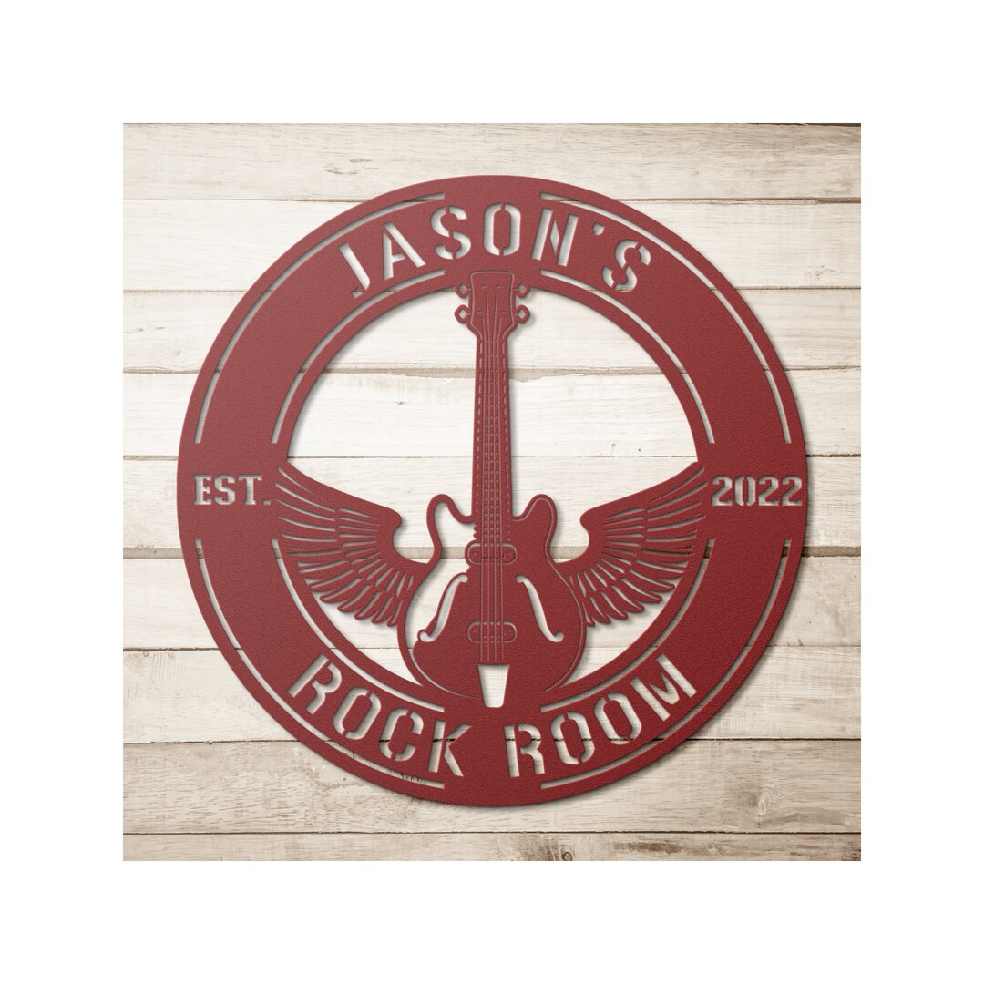 Metal Guitar Wall Art, Guitar Wall Decor, Guitarist Gift Idea, Music Wall Art, Electric Guitar