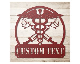Custom Nurse Metal Sign: Personalized RN CNA Gift