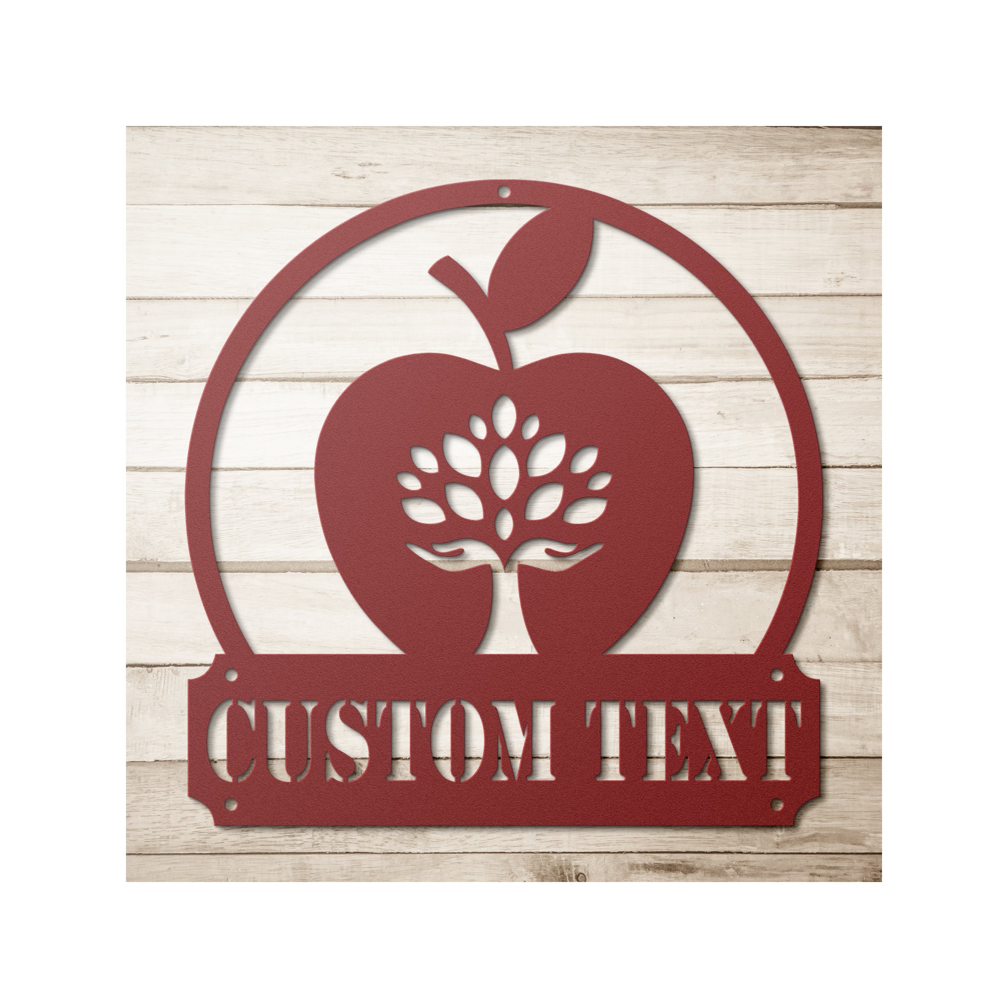Custom Apple Orchard Sign - Personalized Apple Wall Art Decor - Etsy