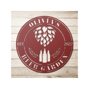 Custom Brewery Metal Sign, Gift For Him, Beer Lover Signs , Home Brew, Metal Wall Art, Housewarming Gift, Personalized Sign, Beer Decor