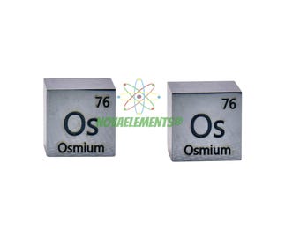 Osmio cubo densità 10x10x10mm, Osmio metallico, Osmio cubo metallico 10mm 99.95% puro con certificato di analisi