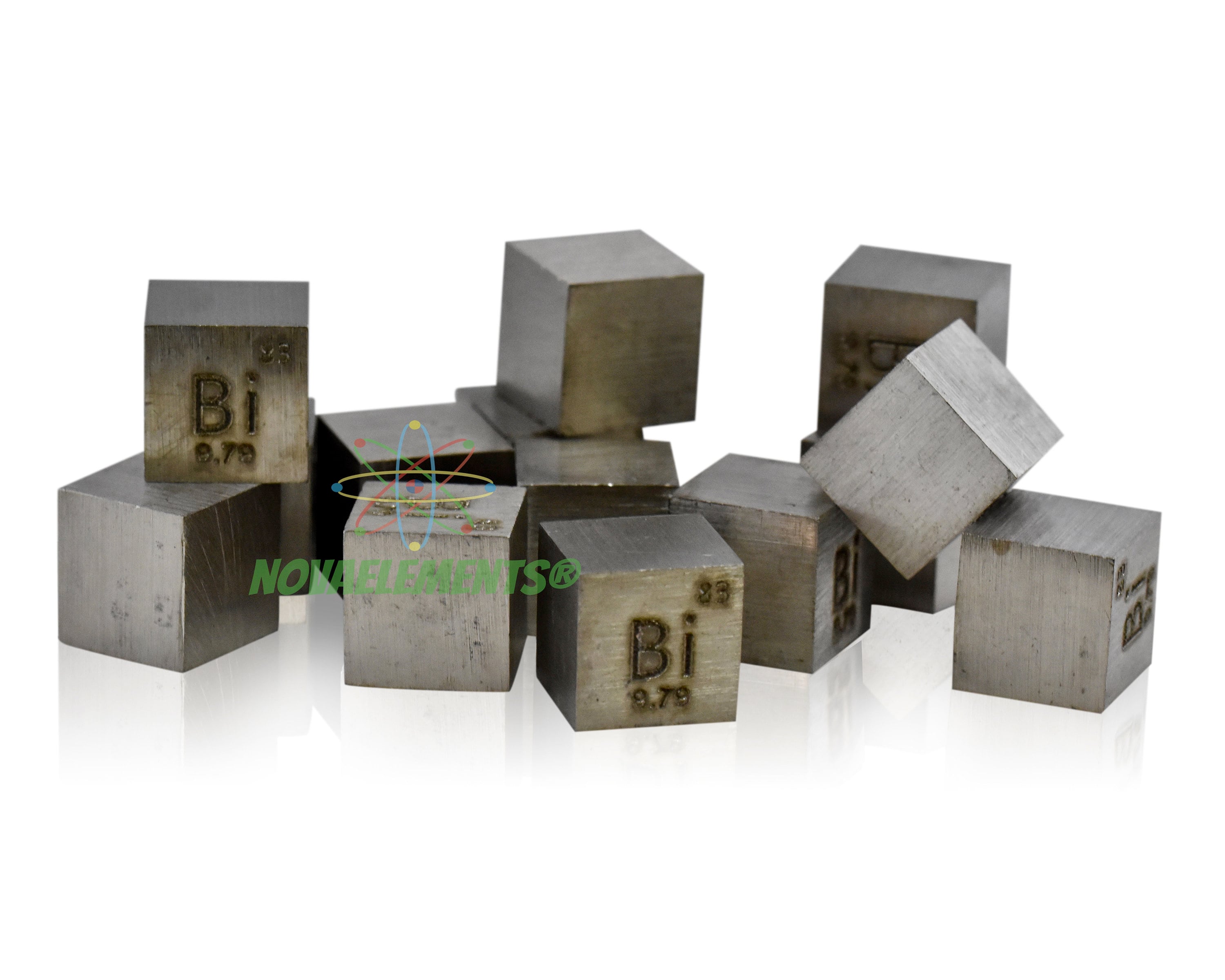 PATIKIL Cube De Bismuth 10mm - Cube Élémentaire Haute Densité Tableau Périodique Pour Collection Et Science