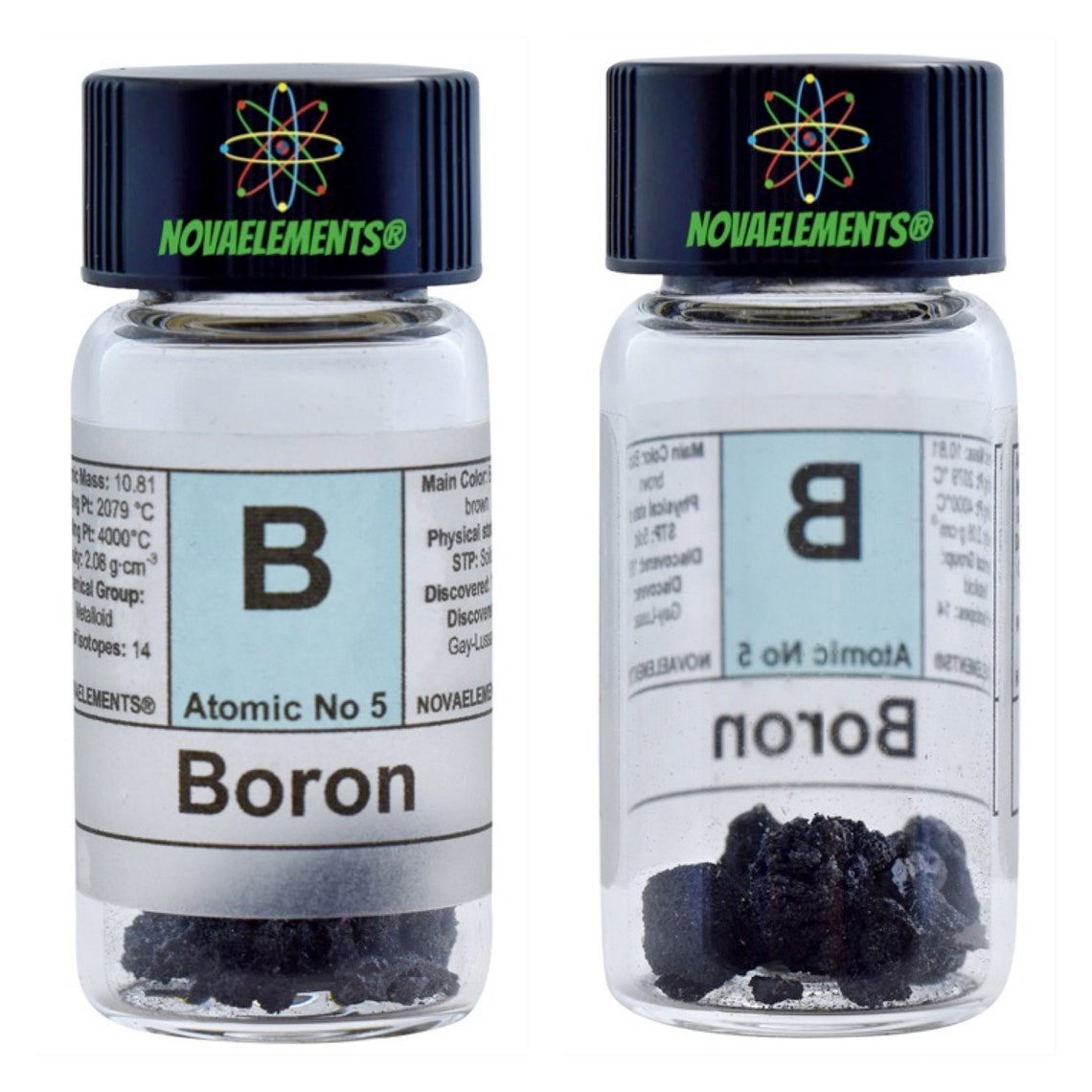 Boron Semimetal Element 5, Periodic Table of Elements, Crystalline