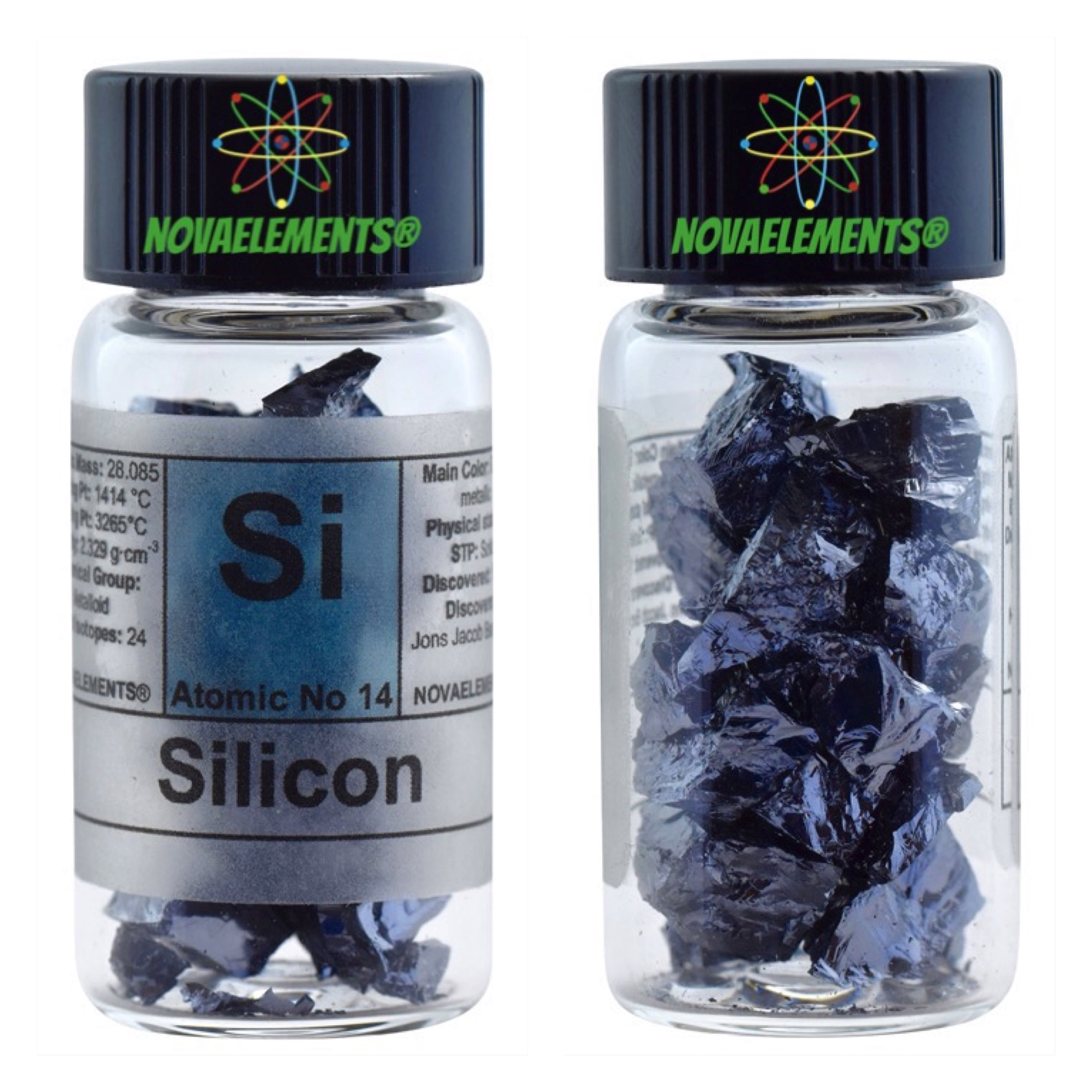 Silicon Metal Element 14, Periodic Table of the Elements, Silicon Metal ...