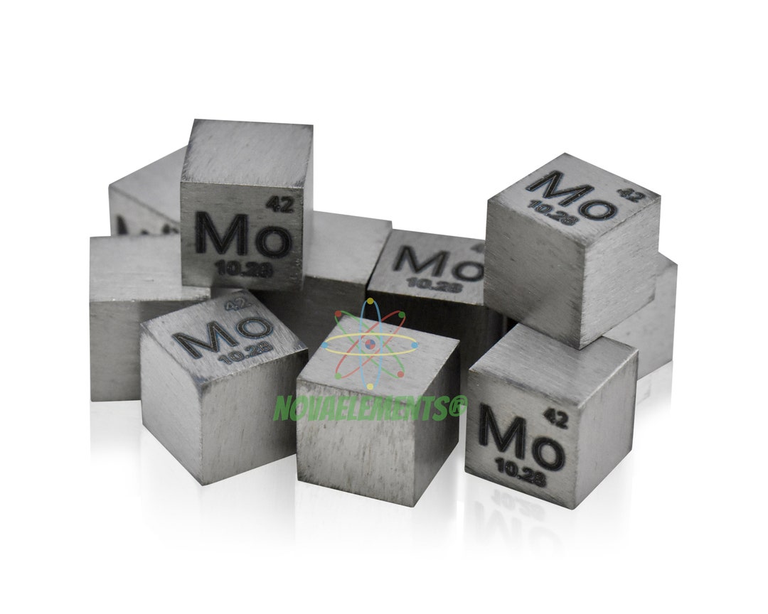 Cubo de Metal Platinum grabado de doble cara, tabla periódica de
