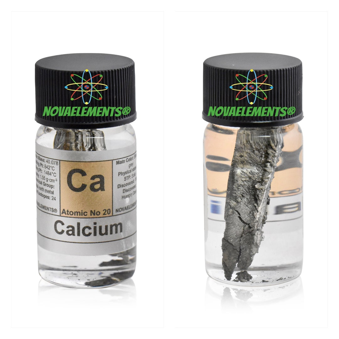 Barium Metal Element 56 Ba sample 1 gram 99.6% pure piece in labeled glass vial
