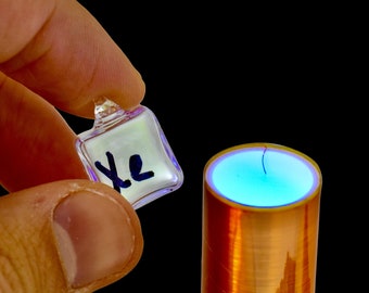 xenon rarefied gas, Periodic Table of the Elements, xenon element cube 10 mm elements collection