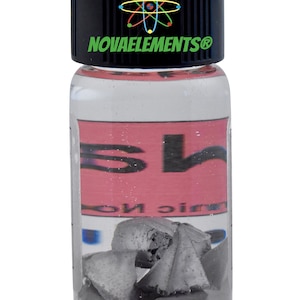 sodium metal element sample for collection in labeled glass vial