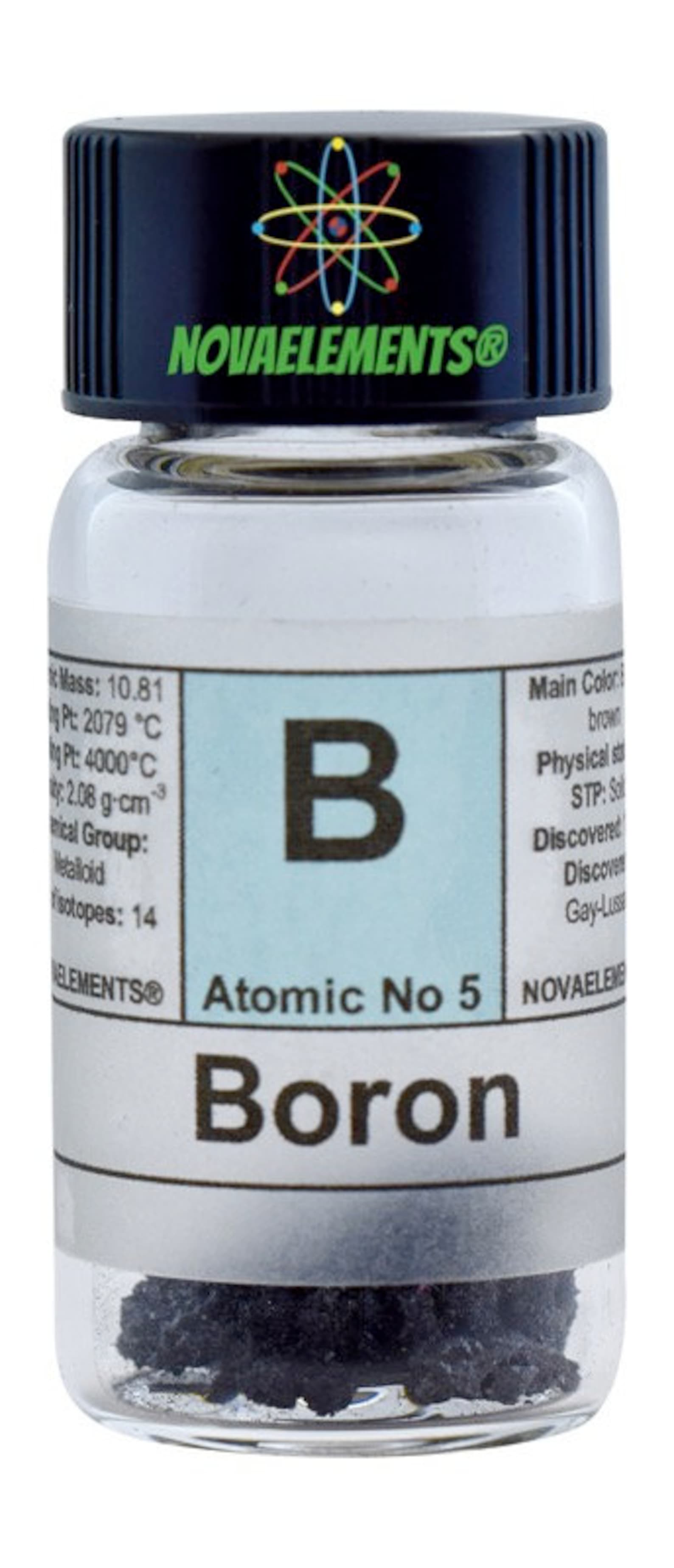 Boron Semimetal Element 5, Periodic Table of Elements, Crystalline