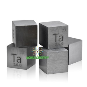 Tantalum cube density 10x10x10mm, Periodic Table of Elements, Tantalum metal cube 10mm 99.9%