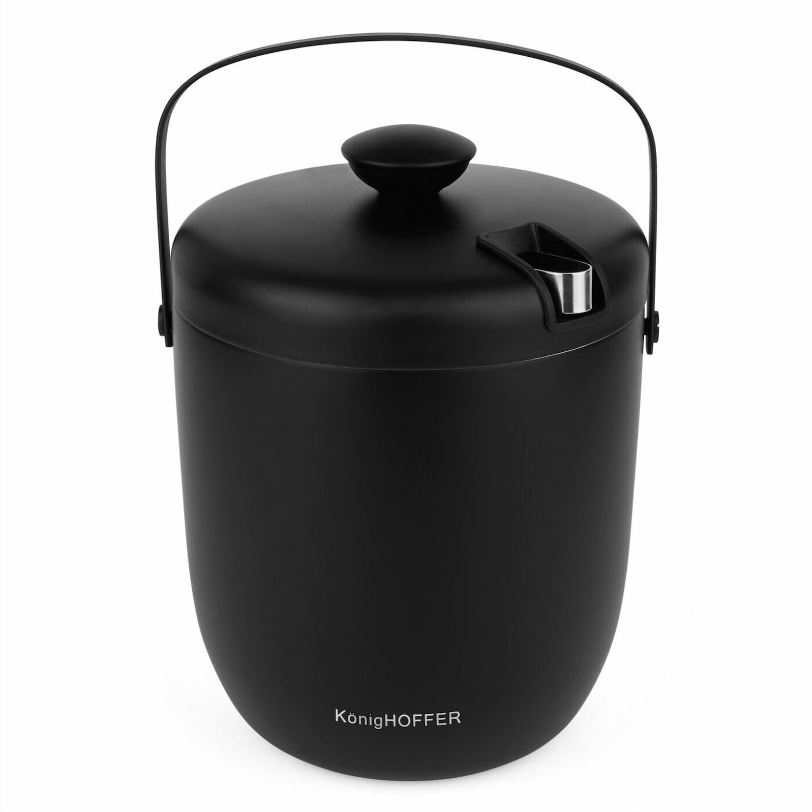 Ice Bucket 2.8 L Black With Ice Holder Party Gift Etsy