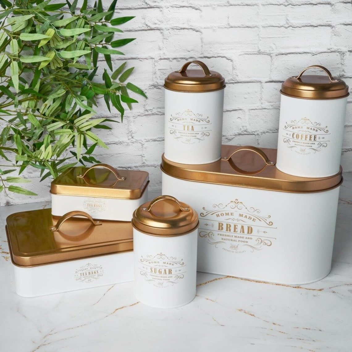 Set of 3 Containers for Sugar Tea and Coffee 11 X 15 Cm Etsy