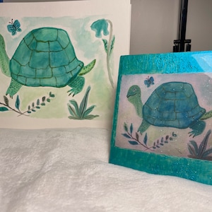 Teal Blue Spring Turtle