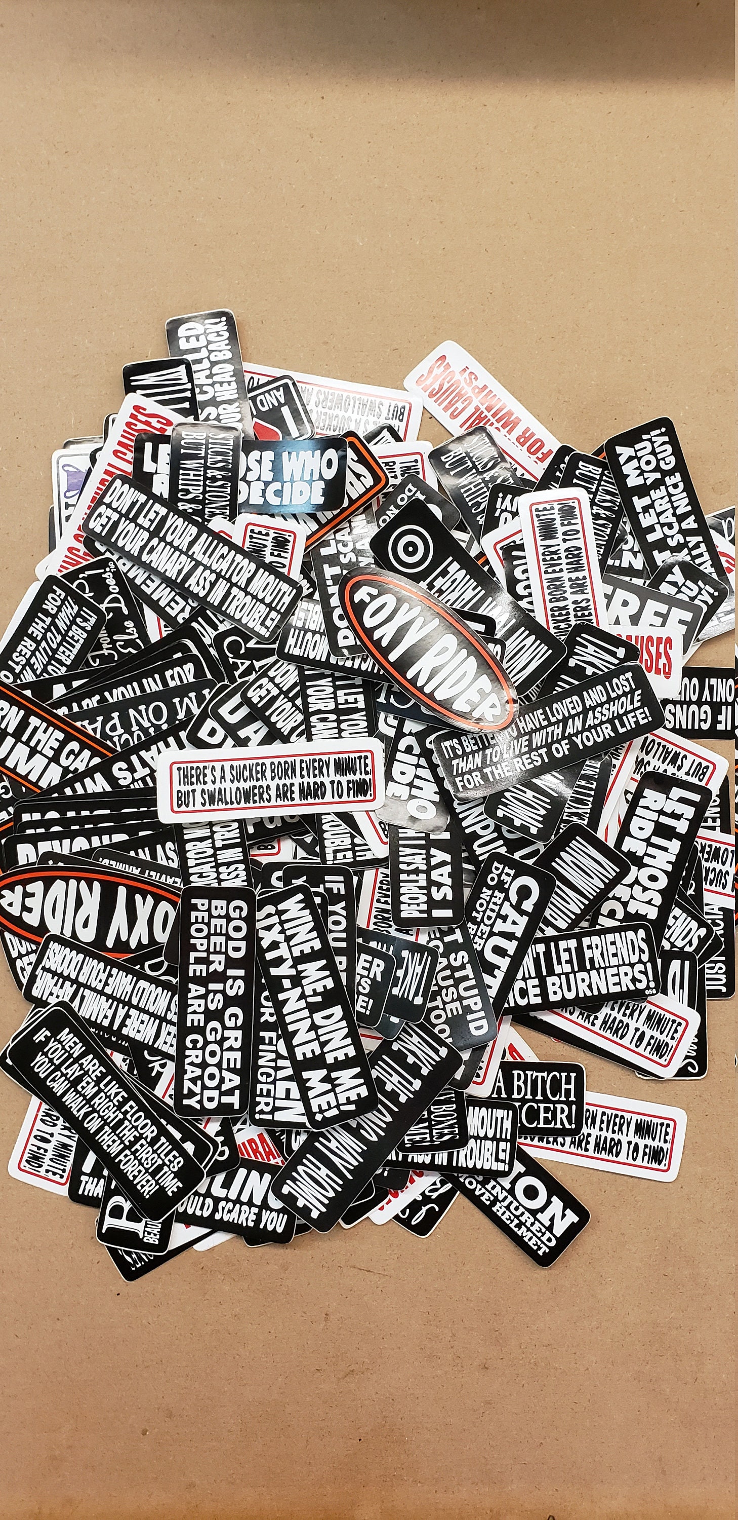 50 assorted helmet stickers Etsy
