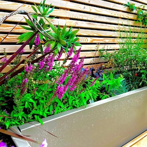 Hand-Made Bespoke Planter Modern Painted Steel Garden Trough - Steel Planters