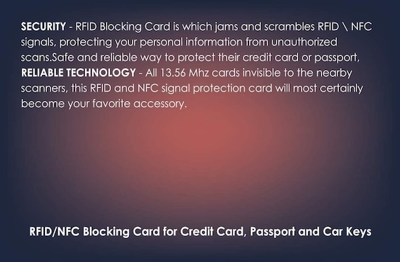 RFID & NFC Blocking Card