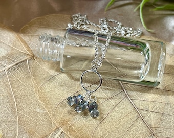 Collana in argento sterling 925 e topazio mistico