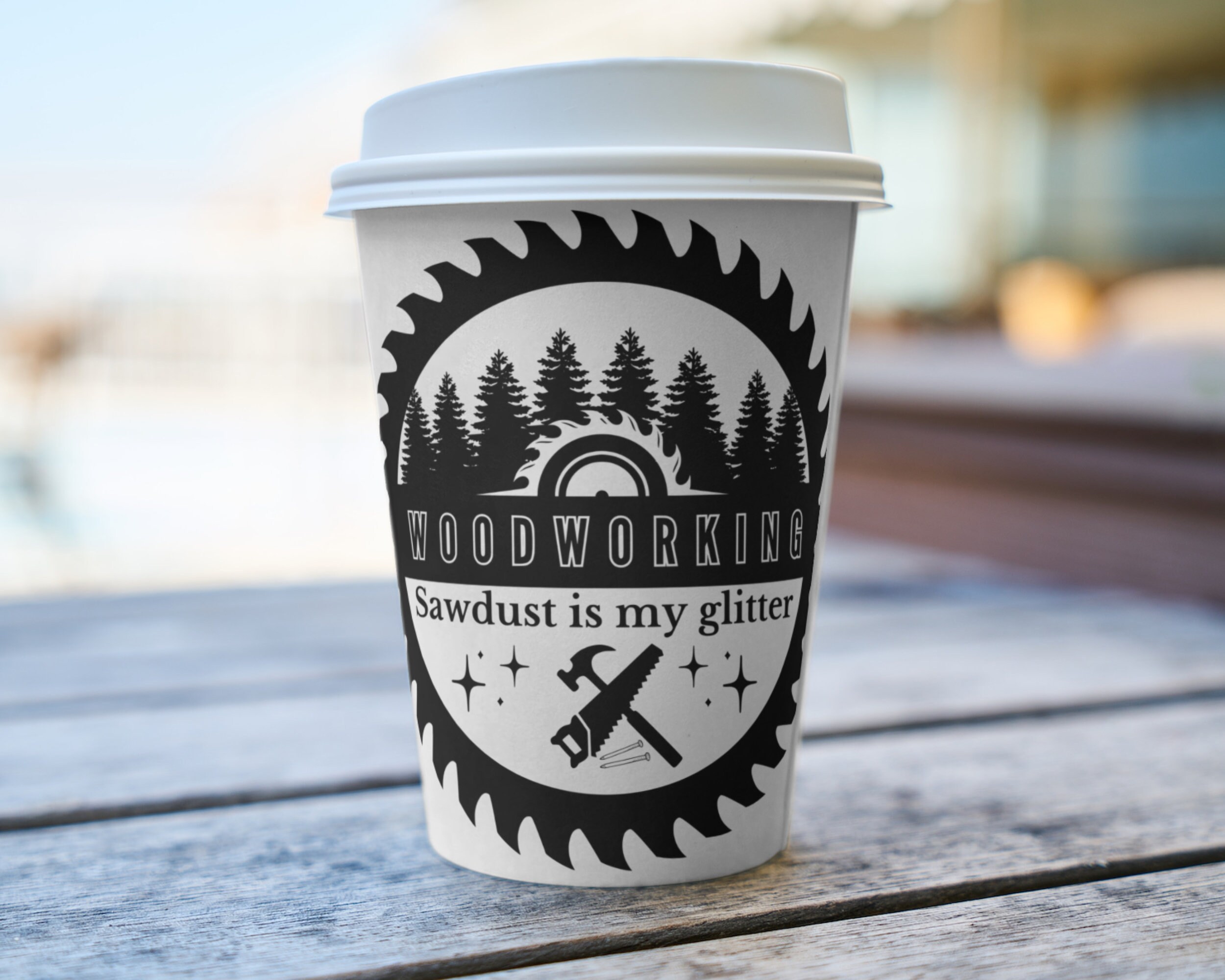 Woodworking SVG With Quote sawdust is My Glitter, Design for ...