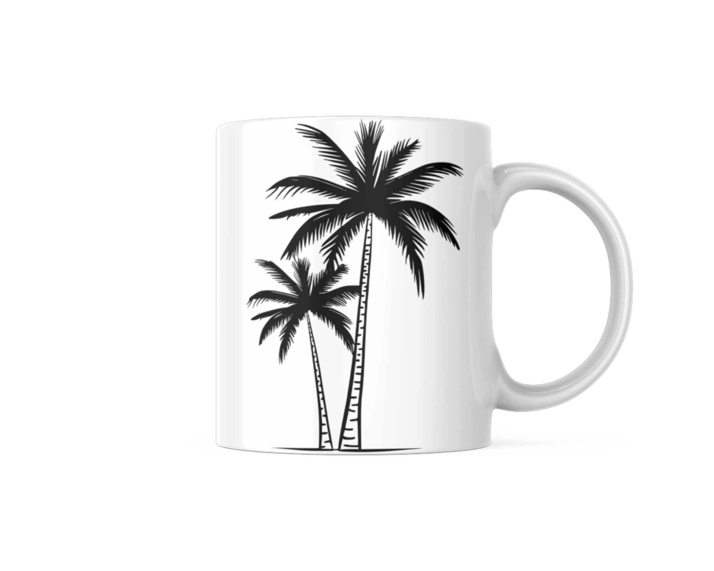 Palm Tree SVG Bundle, Summer Clipart Pack With 6 Palm Tree Silhouettes ...