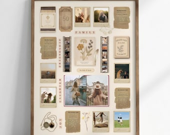50th Birthday Gift | Custom Newspaper Poster Template | Canva Matchbook Wall Art | 50th birthday gifts for women