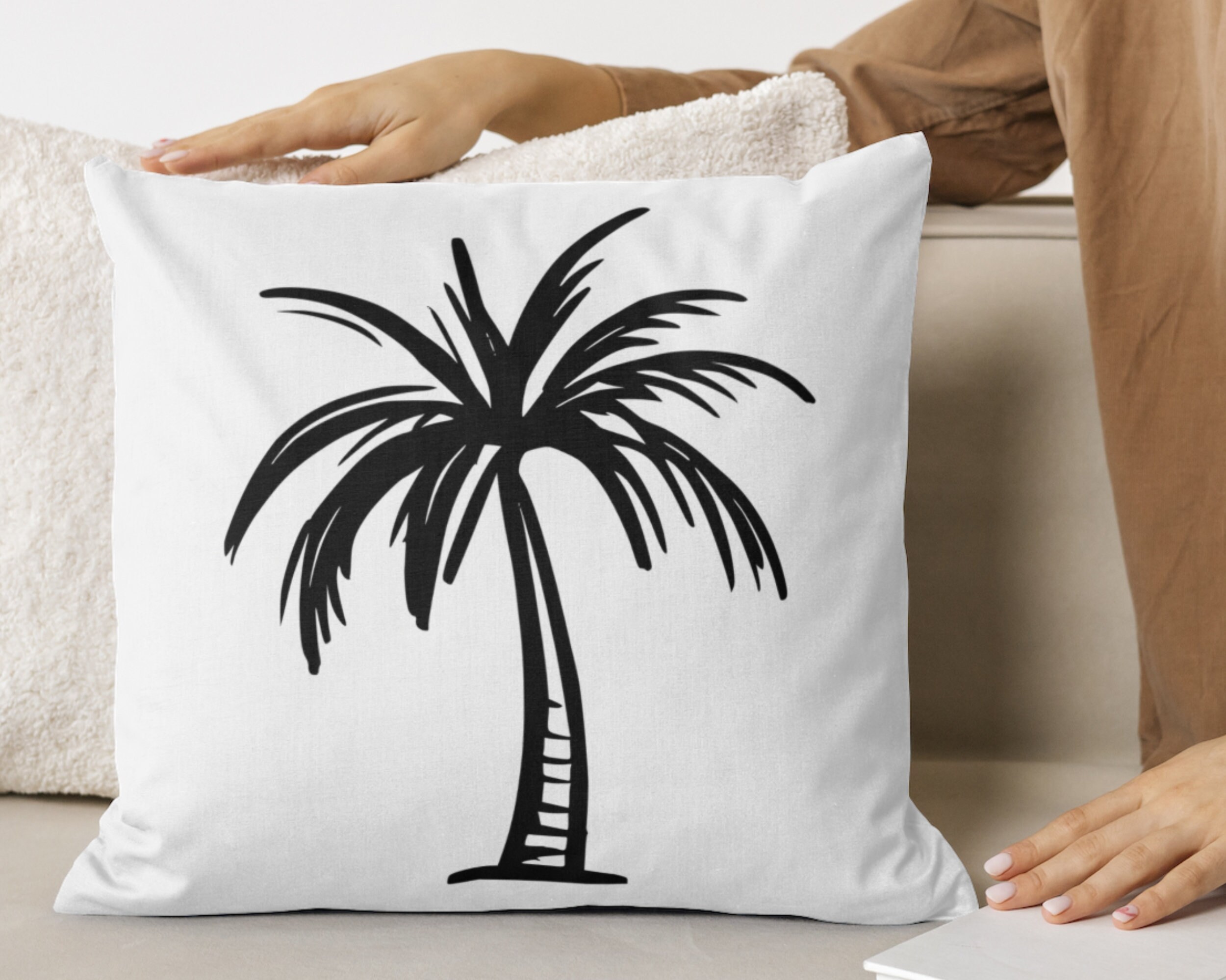 Palm Tree SVG Bundle, Summer Clipart Pack With 6 Palm Tree Silhouettes ...