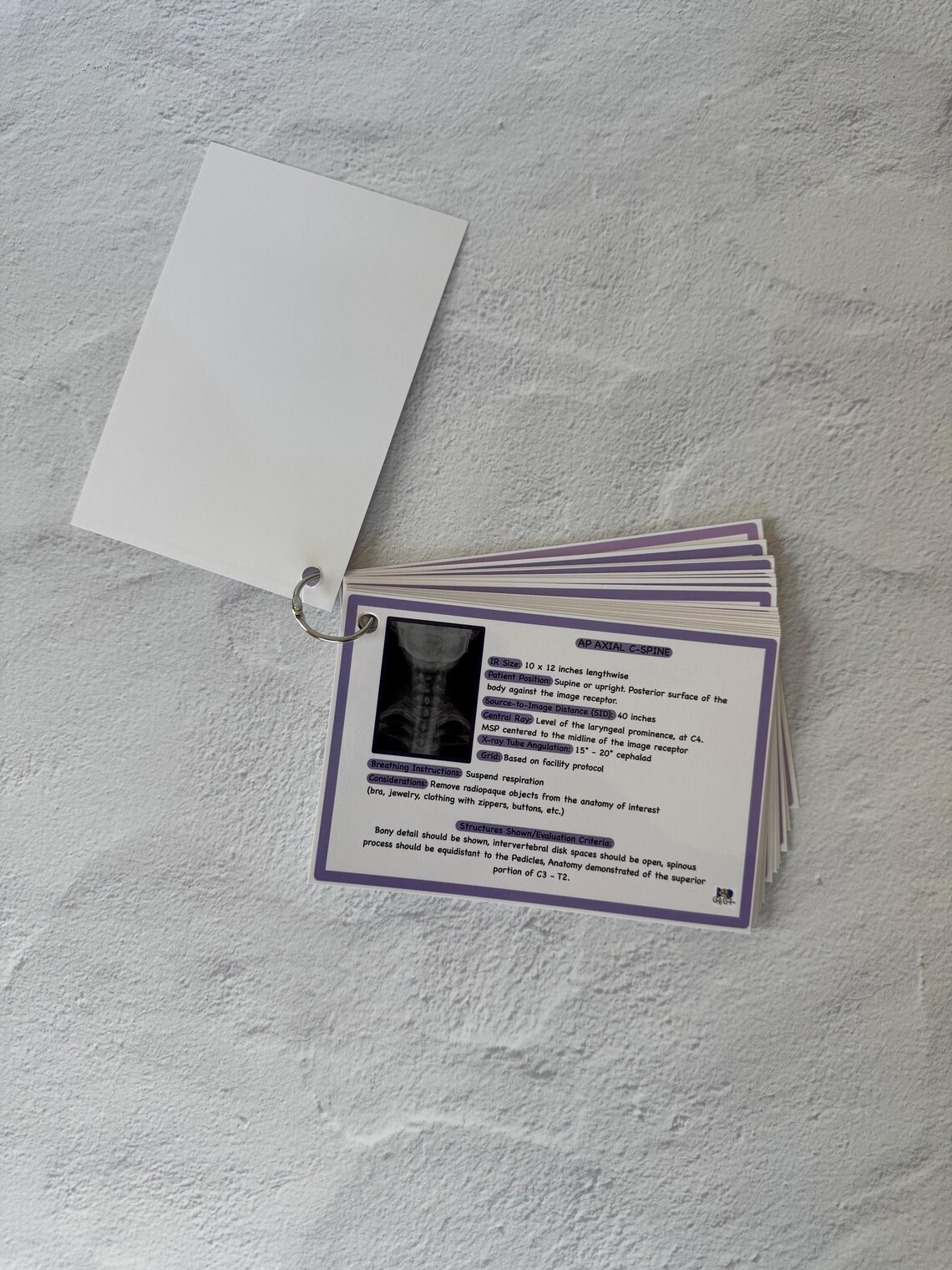 2026 Radiologic Tech Spine Flashcards | X-ray Positioning Cards ...