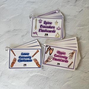 2026 Radiologie Technologe Karteikarten Set - Obere + Untere Extremität + Wirbelsäule Karteikarten