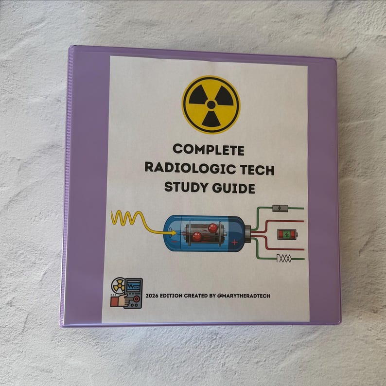 2026 Kompletter Radiologie Technologe Studienführer Sammelmappe Bild 1