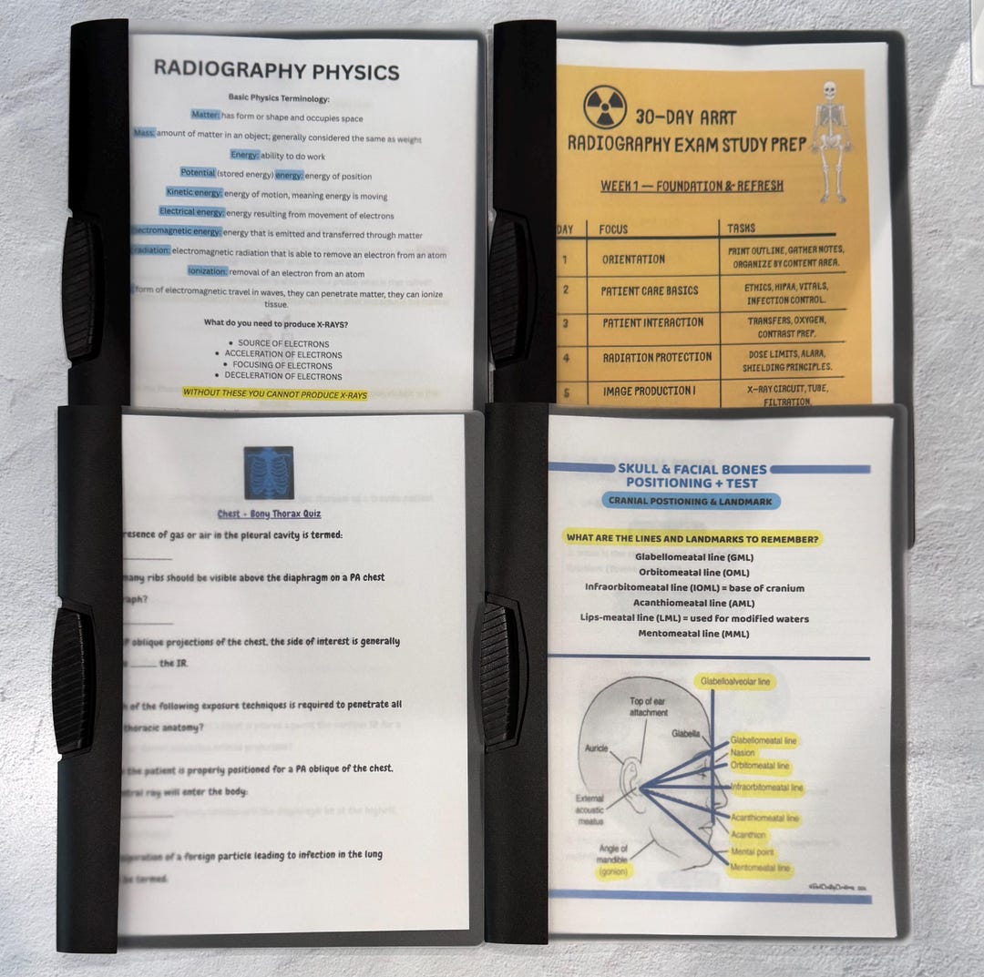Safe Rad Radiography Radiography Exam Prep Bundle | Rad Tech Study Pack - Etsy