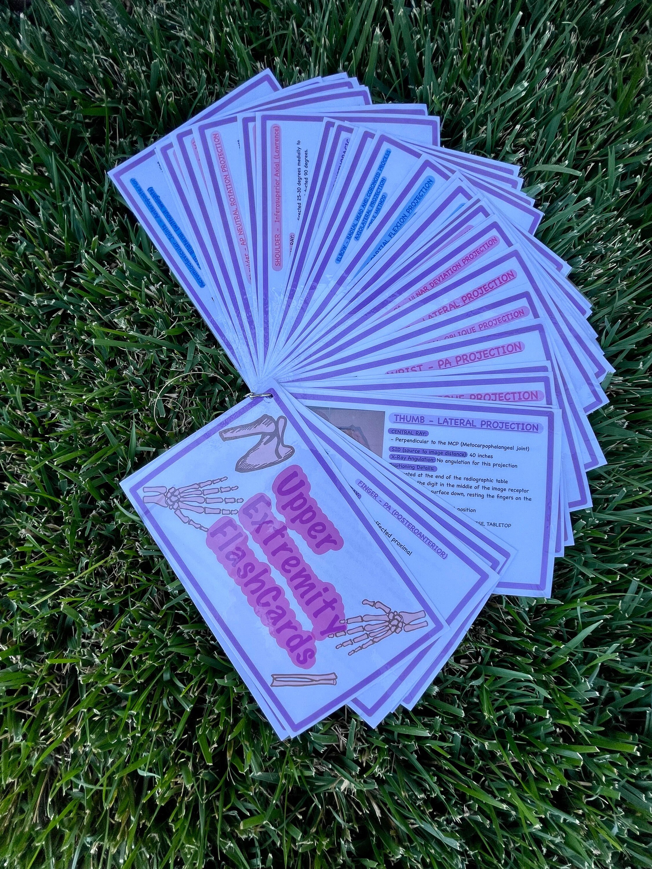 Radiology Upper Extremity Flashcard XRAY Flashcards Upper Etsy UK