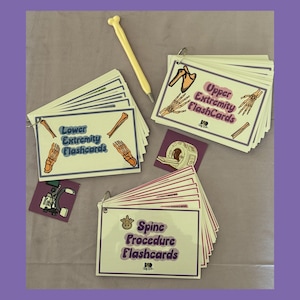 Radiologic Tech FlashCards - Conjunto de Flashcards de tecnologia de raios X - Extremidades superiores + inferiores + coluna - FlashCards para estudantes de tecnologia radiológica