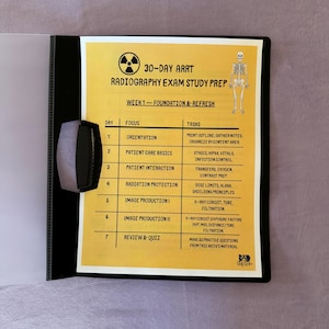30-Day ARRT Radiography Exam Study Prep - X-ray Technologist Study Plan