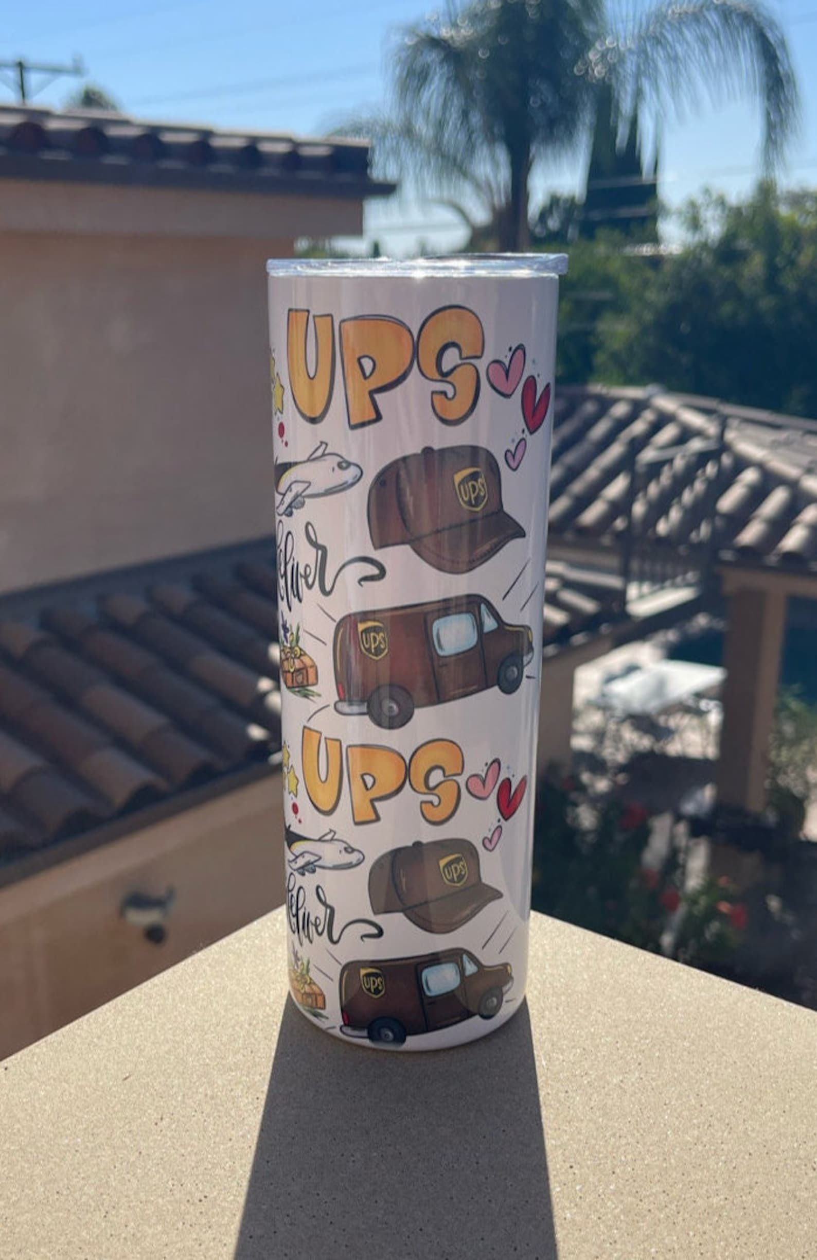 UPS United Postal Service Tumbler UPS Gifts UPS Mailman Etsy