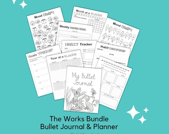 The Works BUJO Tracker and Planner Creative Journal Bundle