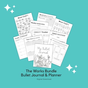 The Works BUJO Tracker and Planner Creative Journal Bundle