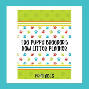 Puppyfokker Whelping Nest Afdrukbaar - Trackinggrafieken en checklists