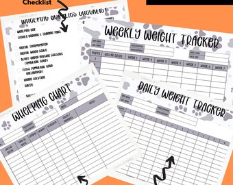 Pet Whelping Litter Tracker Printable