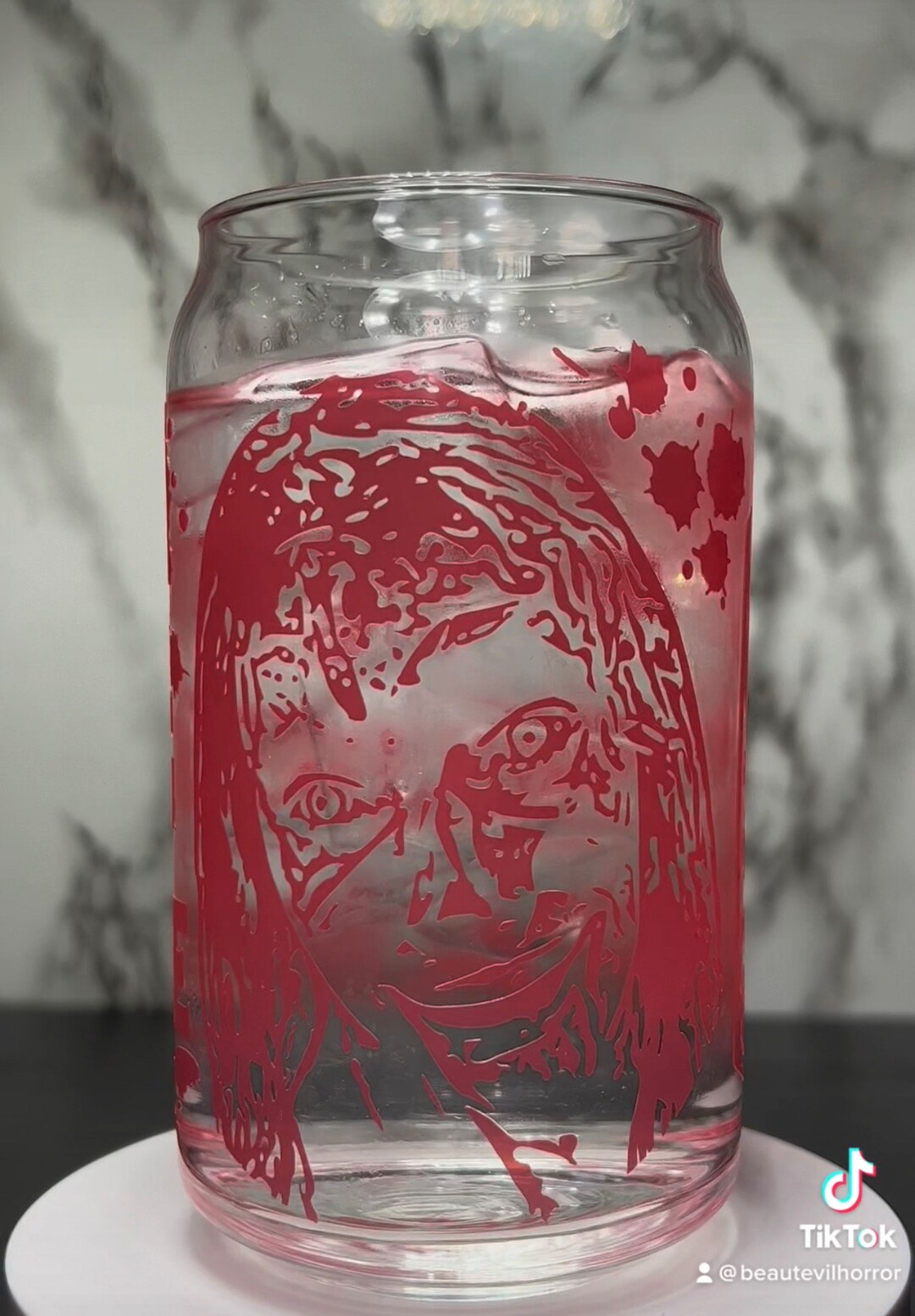 Evil Dead Rise Titty Sucking Parasite Bloody Cheese Grater Color Changing Permanent Vinyl on a