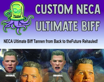 PREMIUM NECA Ultimate Biff Tannen Back to the Future Rehaul! - Custom-Painted, rehauled to make more realistic!