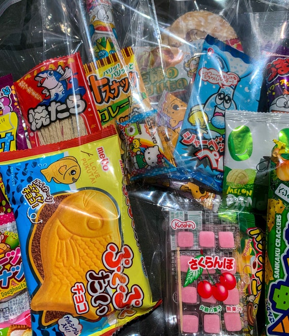 5-25pc Japanese Snack Mystery Bags Random Mix of Sweet & Savory Snacks 